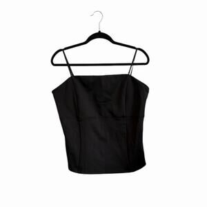 Girlfriend Collective Black Seamed Corset Shirt Tank Top NWT XXXL
